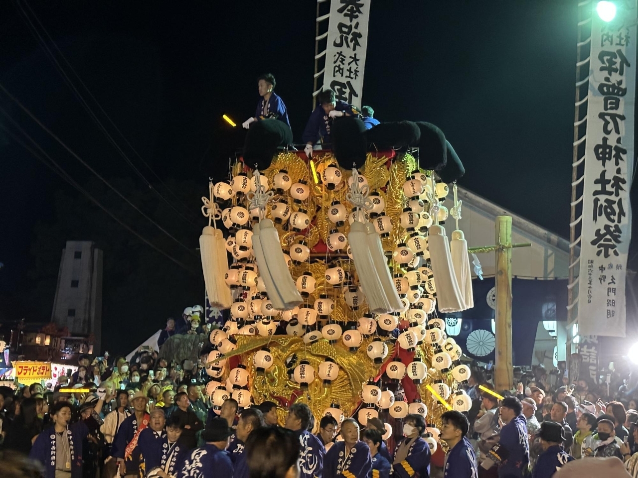 2023年10月16日撮影|伊曽乃神社祭礼・お旅所で宮出し