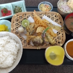 彩り天ぷら定食