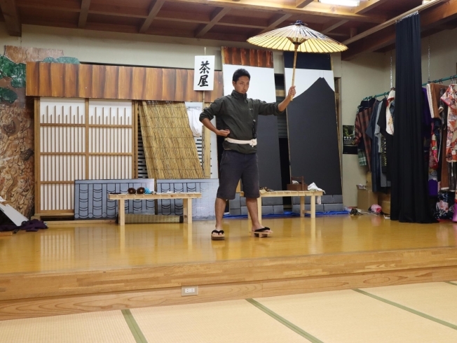 古田歌舞伎練習風景（根本さん）「『小国町緑のふるさと協力隊・地域おこし協力隊 活動報告展示』を拝見してきました❕」