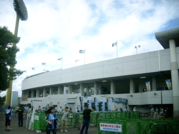 会場となった等々力陸上競技場