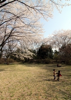 バトミントンをしたり、子供たちも遊べます