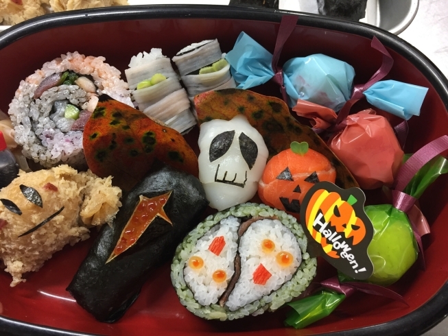 「ハロウィンのお寿司・・完売しました_(≧▽≦)_」