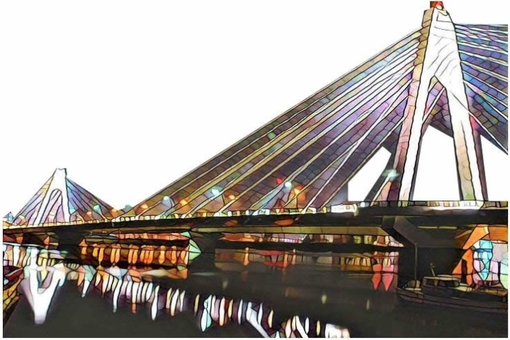 「多摩川に架かる「大師橋」がライトアップされます」
