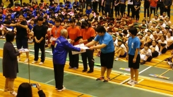 中学校女子の部で西中が準優勝