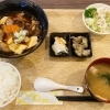 【盛岡市】食べ飲み処 すみっこ/和牛すじ煮込定食(サラダ付き)+イイダコ天ぷら