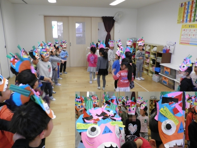 「まめまき（節分祭）をおこないました！」