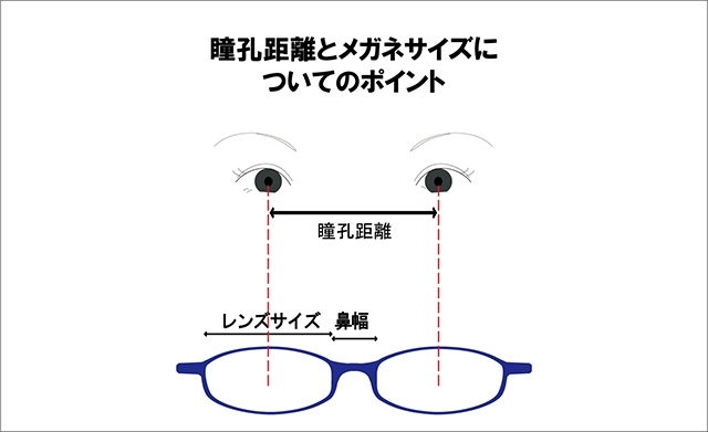 「瞳孔距離とメガネサイズのおはなし」