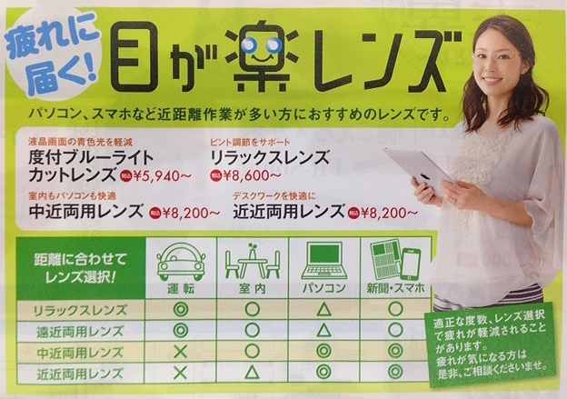 「パソコン、スマホなどのお手元対策に」