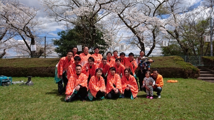 「前沢桜祭りにて演舞披露しました」