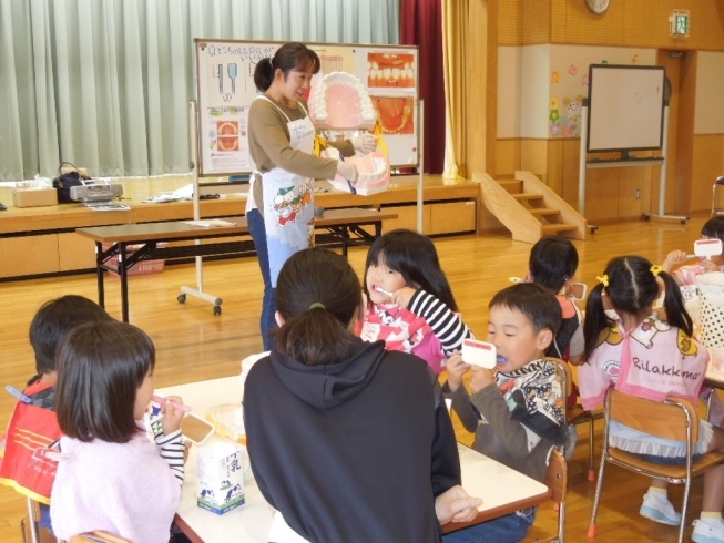 「歯磨き教室に参加しました！」