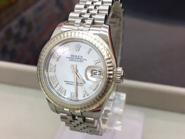 「大黒屋 瑞江店 ロレックス ROLEX 179174NR デイトジャスト シェル文字盤 Z番 レディース 腕時計をお買取させて頂きました。　　瑞江 篠崎 一之江 船堀 東大島 大島」