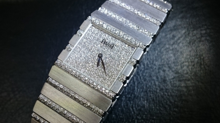 「船橋　ピアジェ腕時計　K18WG無垢 ダイヤモンド　お買取りさせて頂きました！」