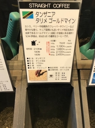 「市川駅近くで美味しいアイスコーヒーはいかがですか？　本日のおすすめの豆「タンザニア　タリメ　ゴールドマイン」」