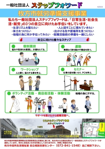 「支援事業「枚方市 就労準備支援事業」について【①】」