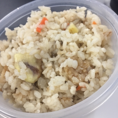 「手作り弁当 栗ご飯」