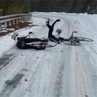 「道路が凍結する迄、あと少しですよ！(^◇^;)」