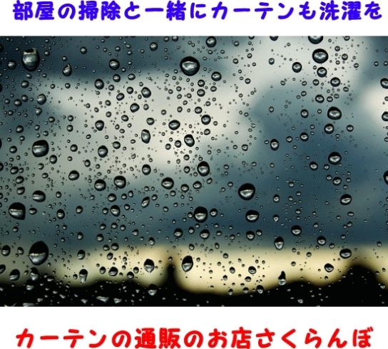 「部屋の掃除と一緒にカーテンも洗濯を」