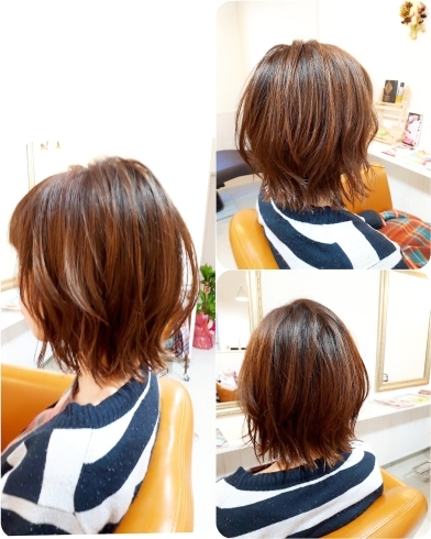 「ロングヘアから軽ボブへ♡」