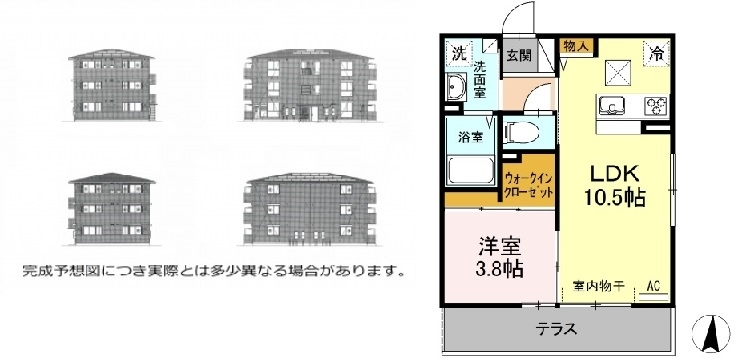 「1LDK賃貸アパート＠佐賀市神園３丁目【佐賀の不動産・TOMカンパニー】」