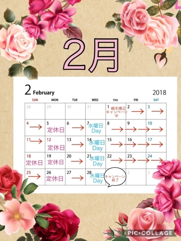 「2月の予定♪♪」