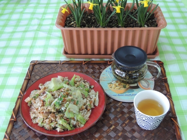 「暖か御飯に納豆丼、冷や飯だったら納豆炒飯！！」