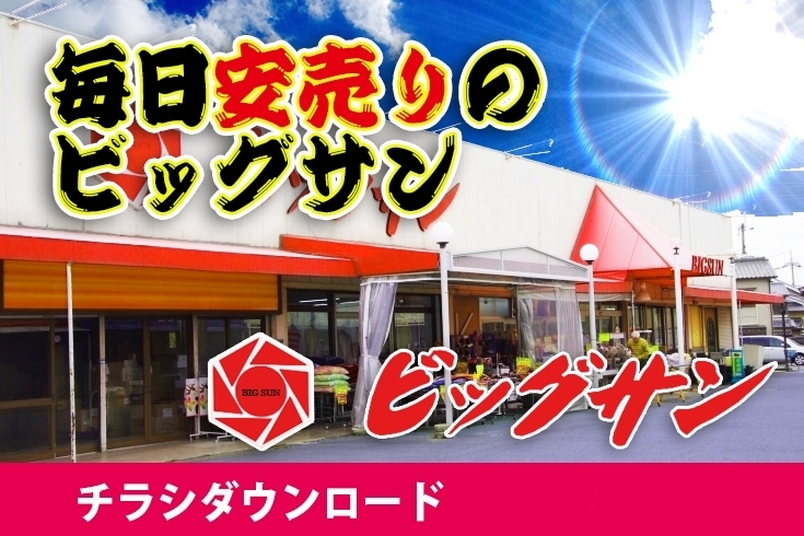 「３月2９日(木)~３月31日(土)チラシご覧ください ☆毎日安売りのビッグサンです！」