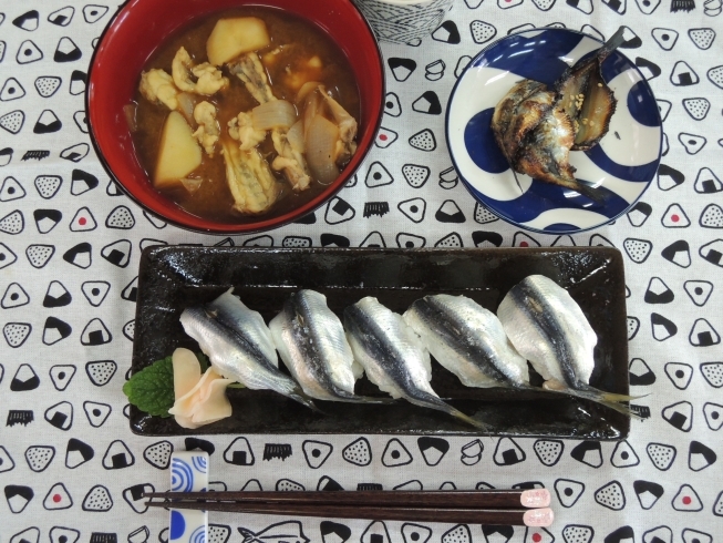 「干物をせっせと作る季節が来ました。」