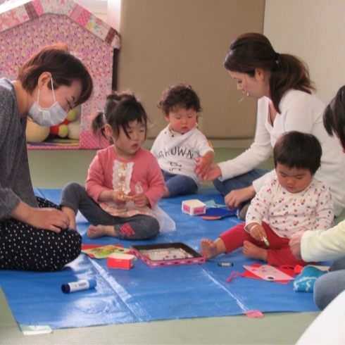 「★つどいの広場★ ペープサート「春のうた」＆子どもの日の工作　その２」