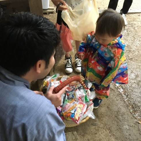 「お菓子奉納」