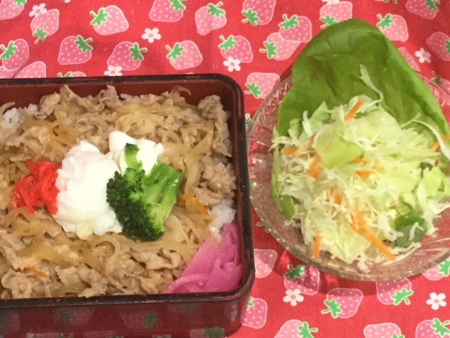 「本日のAランチ480円は豚丼です。」