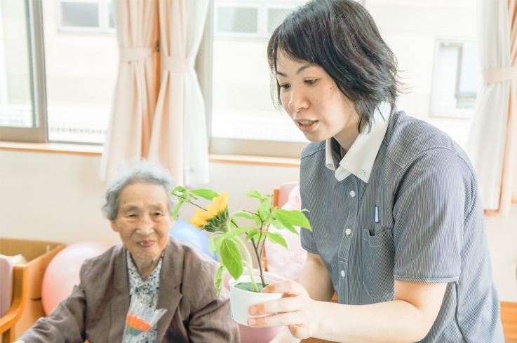 「生け花教室【職員と活動シリーズ】」