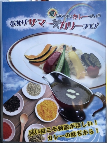 「夏野菜カリーフェア開催中」