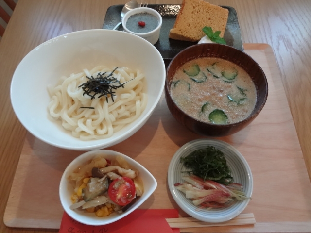 「夏にはこれ！冷汁うどん♪」