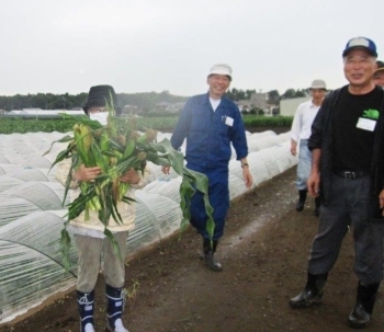 大量のトウモロコシを抱えて（7/8）