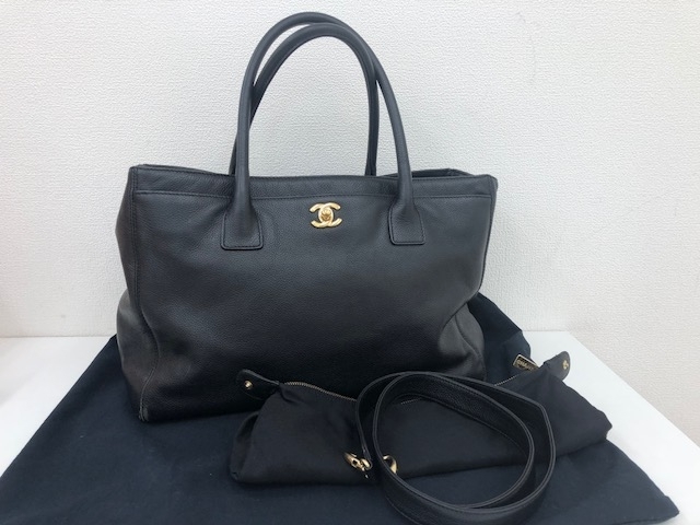 「大黒屋 瑞江店 シャネル CHANEL エグゼクティブトート A15206 キャビアスキン 2WAYバッグ をお買取させて頂きました。　篠崎 瑞江 一之江 船堀 東大島 大島」