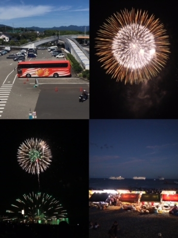 「夏のバスツアーレポート「浜席で鑑賞する熊野の大花火」」