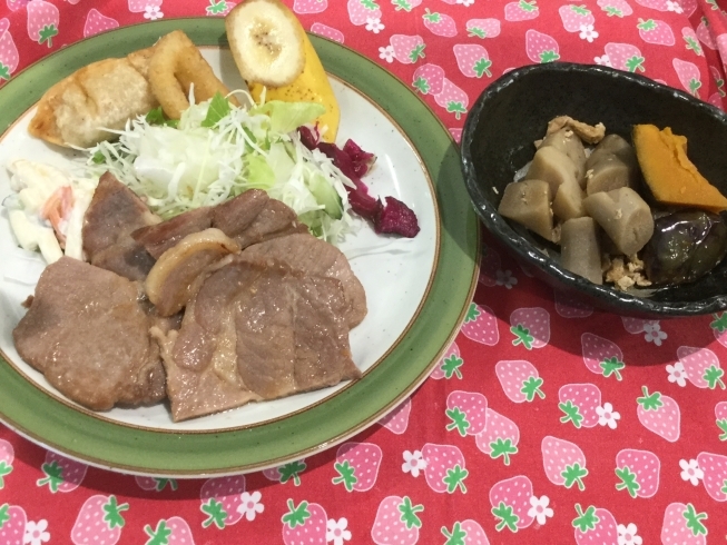 「本日の日替わり  豚ロースしょうが焼き」