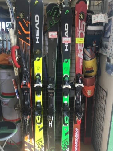 「試乗スキー販売。」