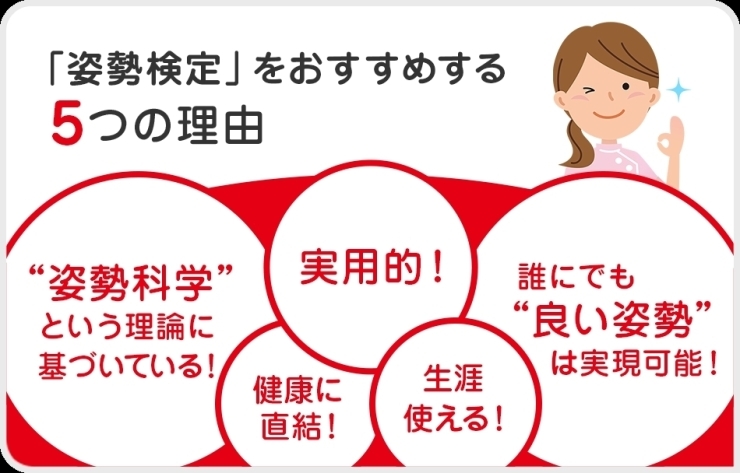 「姿勢検定５級をとってみませんか？」