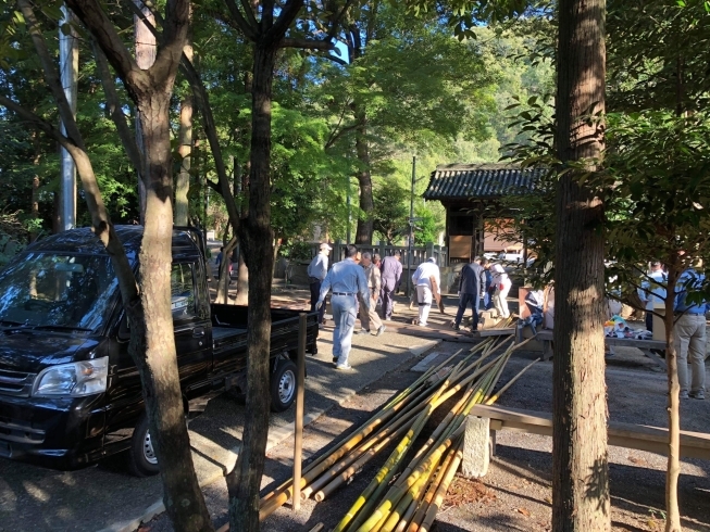 「秋祭りの準備が始まりました！」