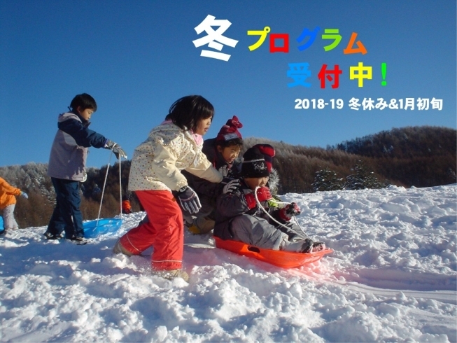 「冬プログラム（冬休み~1月初旬）受付中です。」