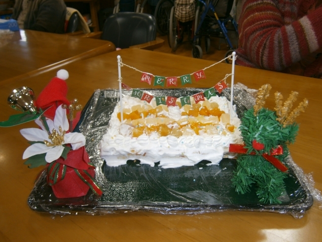 「クリスマスケーキ作り　　交野市　小林診療所　デイサービス　有料老人ホーム」