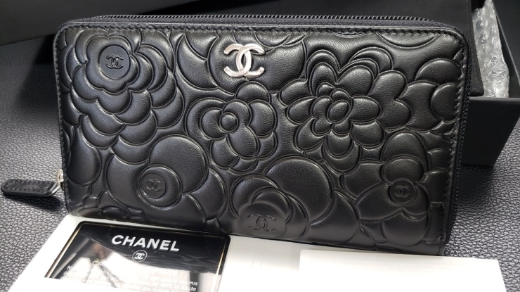 「CHANEL　シャネル　カメリア　ラウンドジップ財布お買取りです。　おたからや　大神宮下駅本店　船橋　津田沼　市川」