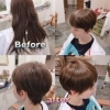 超ロングからショートボブでスッキリ | Hanon hair