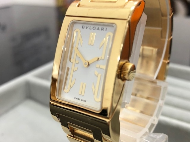 「大黒屋 瑞江店 BVLGARI ブルガリ レッタンゴロ 金無垢 RT39 腕時計のお買取をさせて頂きました。」