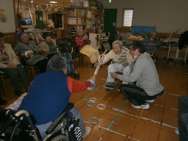 「棒輪投げ　　交野市　小林診療所　デイサービス　有料老人ホーム」