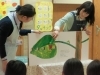 あっ!あおむしさん(ノ゜⊿゜)ノ 葉っぱを食べてる!!
