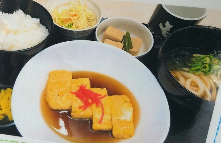 「もとや本日のランチ「うどん屋さんのだし巻き定食」」