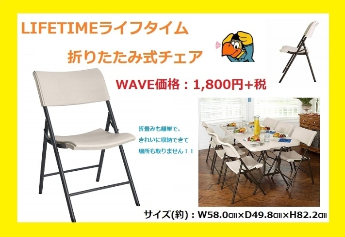 「「LIFE TIME アウトドア折り畳みチェア」﻿ が、入荷したビィ～✨﻿」