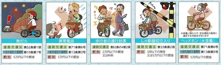 「自転車はくるまの仲間です。交通ルールを守りましょう。」